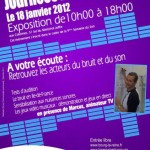 Journées Blanches 2012, programme du 18 janvier