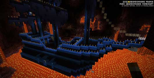 Monkey Island reconstitué dans Minecraft