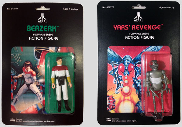 Les figurines Berzerk et Yars' Revenge