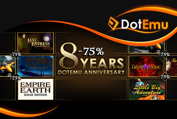 Promotions anniversaires pour les 8 ans de DotEmu