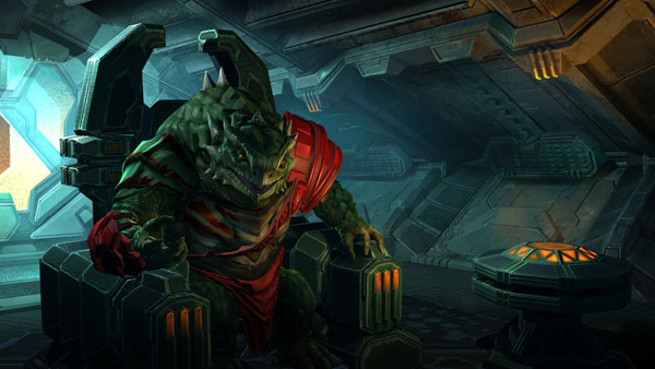 Les Sakkras, l'une des dix civilisations jouables de Master of Orion