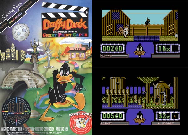 Daffy Duck starring in The Great Paint Caper (Commodore 64) Daffy Duck starring in The Great Paint Caper (Commodore 64)
