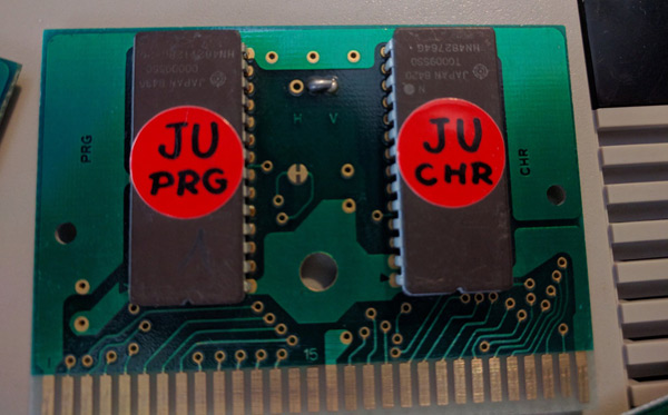 Le prototype du portage de Joust sur Famicom