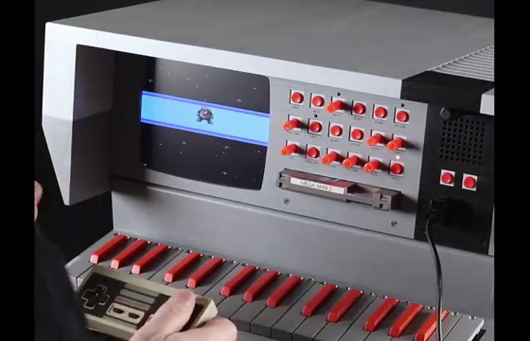 Le NES-SY2.0, une NES contenant un écran intégré et un clavier de piano