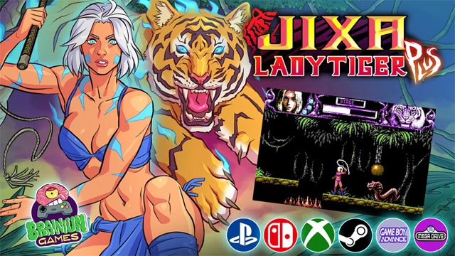 Jixa Lady Tiger Plus (Windows, Xbox, PlayStation, Switch, Mega Drive, GBA)