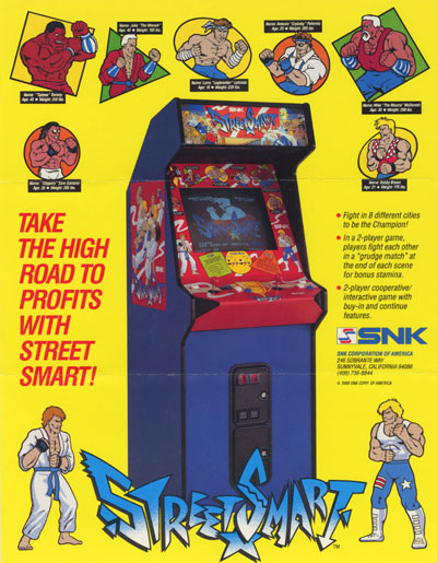 Flyer de Street Smart (arcade)