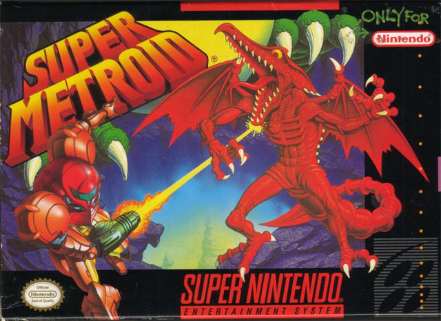 Boîte de Super Metroid sur Super Nintendo