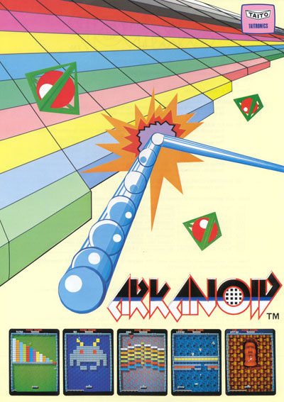 Flyer d'Arkanoid (arcade)