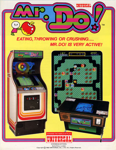 Flyer de Mr. Do! (arcade)