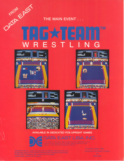 Flyer de Tag Team Wrestling (arcade)