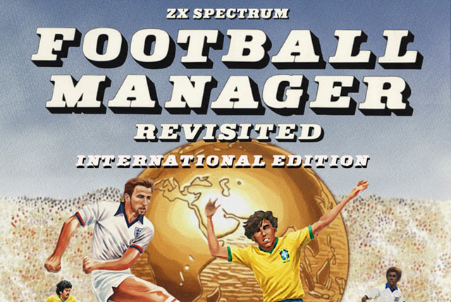 Le haut de la jaquette de ZX Spectrum Football Manager Revisited International Edition