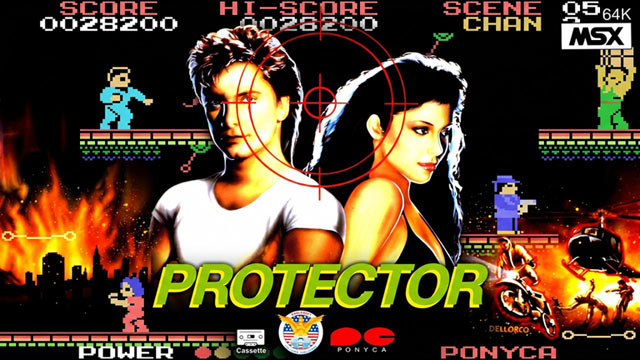 The Protector sur MSX dans Oldschool is beautiful