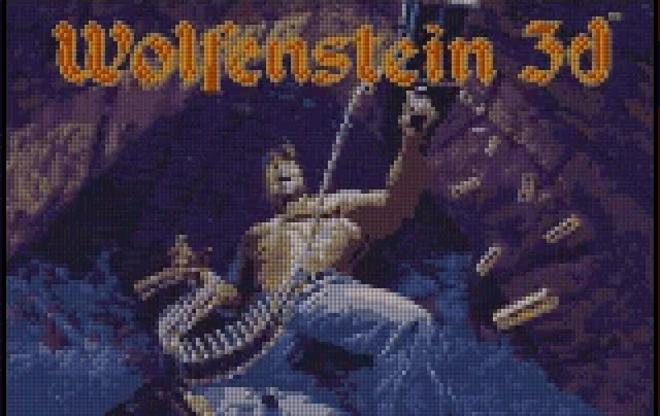 L'écran-titre de Wolfenstein 3D (Lynx)