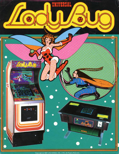 Flyer de Lady Bug (arcade)