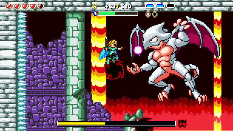 Un combat de boss dans Aggelos 2 (Windows, Xbox, PlayStation, Switch)