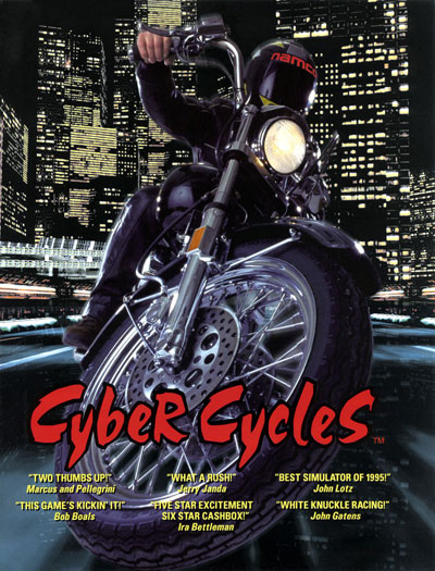 Flyer de Cyber Cycles (arcade)