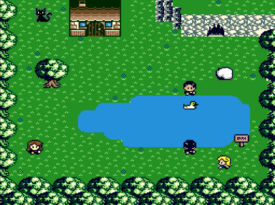 L'un des jeux de démonstration de GB Studio adapté sur PC Engine