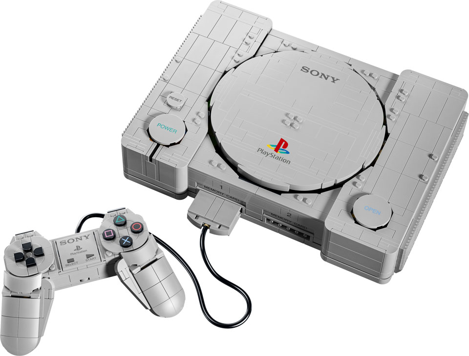 La PlayStation en LEGO avec sa manette