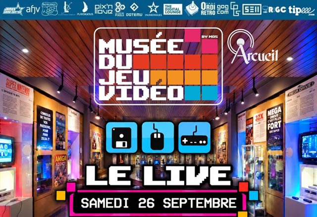Musée du Jeu Vidéo - Le Live - Samedi 26 septembre