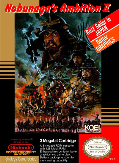 Jaquette de Nobunaga's Ambition II (NES)