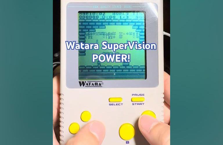 Super Mario Land tournant sur une Watara Supervision