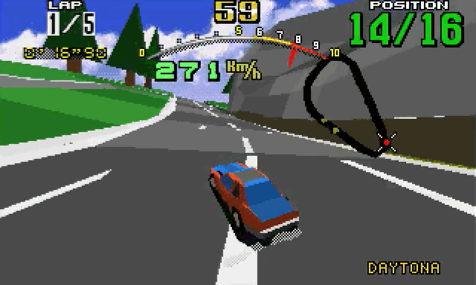Daytona USA sans textures sur 32X