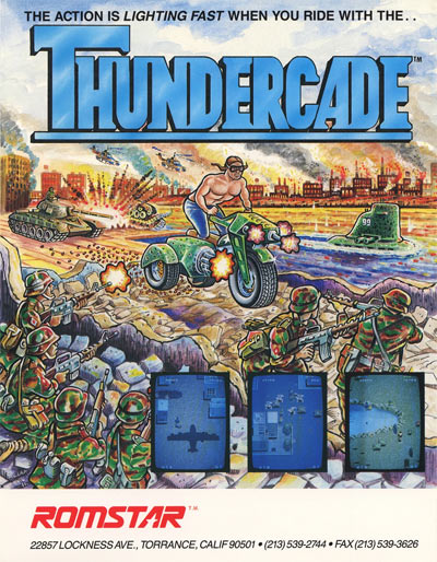 Flyer de Thundercade (arcade)